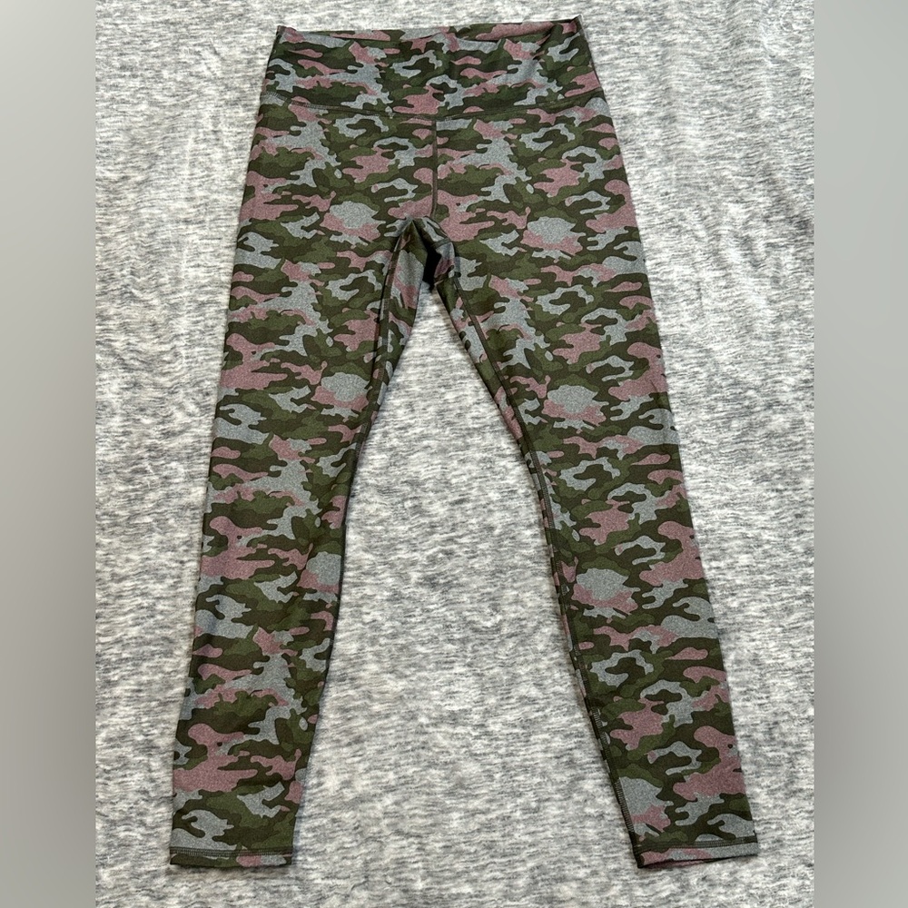 Guru Active Womens Activewear Yoga Compression Camo Leggings Size Large